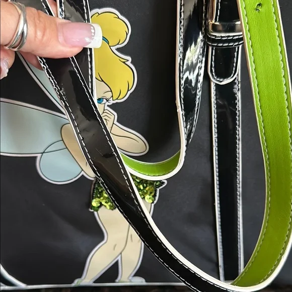 Disneyland Black and Green Tinker Bell Tote Brand new with rates - Picture 7 of 12